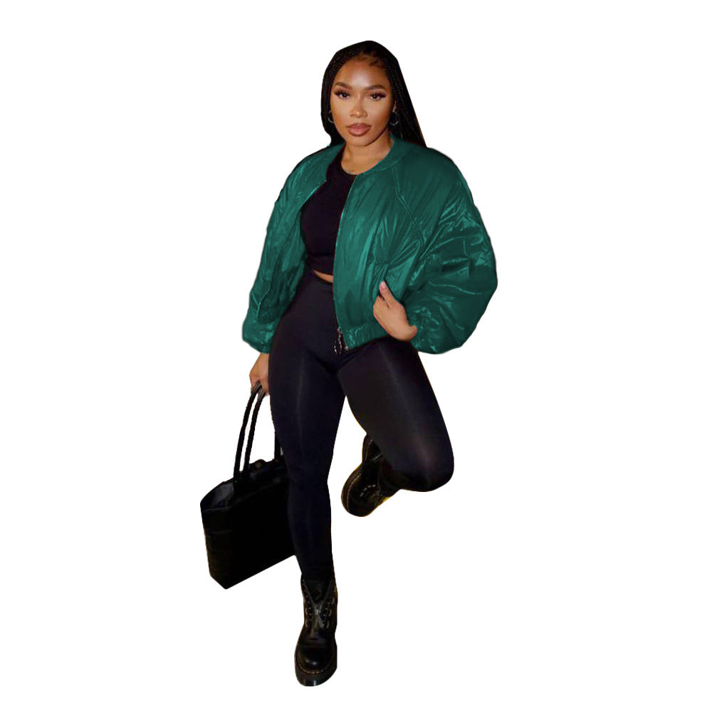 Women’s Street Style Baseball Jacket – Zipper Vintage Bomber Outerwear - Daily Goods