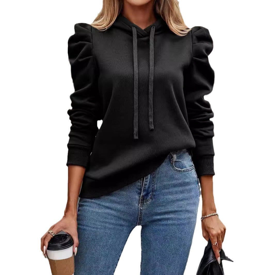 Solid Color Long-Sleeved Casual Women’s Sweater – Pullover Top - Daily Goods