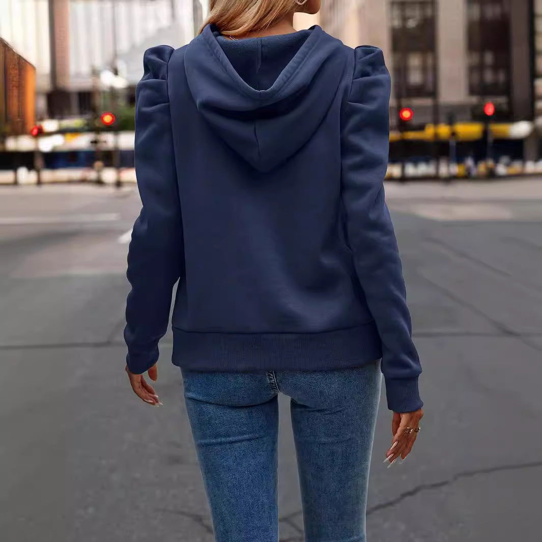 Solid Color Long-Sleeved Casual Women’s Sweater – Pullover Top - Daily Goods