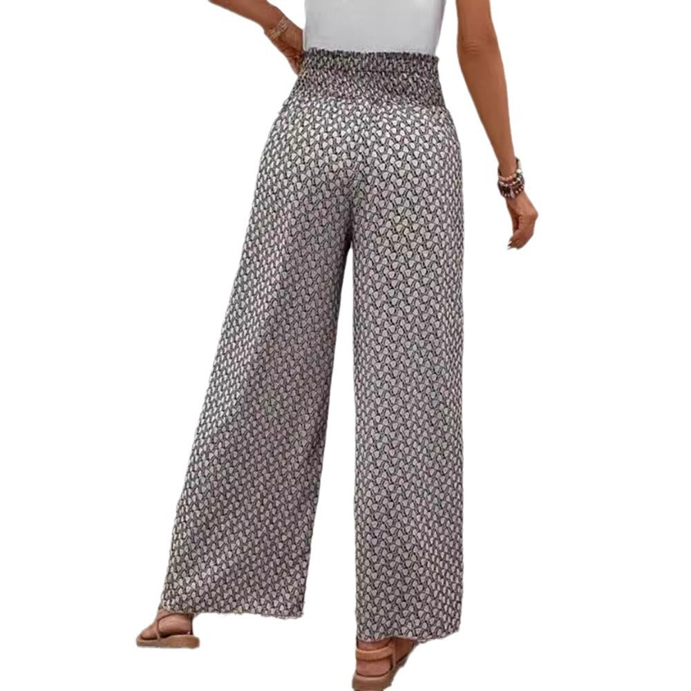 Women’s Ethnic Retro Urban Trousers – High Waist Loose Fit Pants - Daily Goods