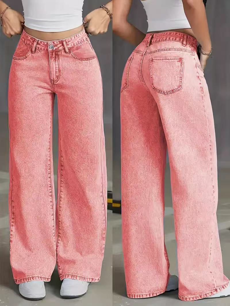 Women’s High Waist Loose Cotton Trousers – Casual Korean Style Pants - Daily Goods