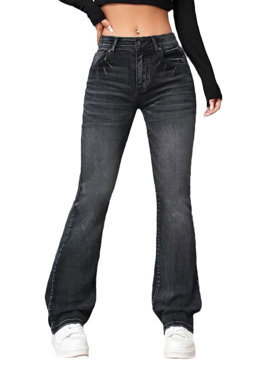 Women’s High Waist Bootcut Jeans - Daily Goods