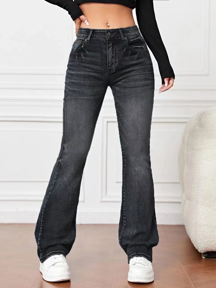 Women’s High Waist Bootcut Jeans - Daily Goods