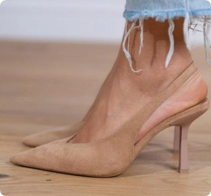 Women’s Leopard Print Suede High Heels – Buckle Strap Round Toe Pumps (6–8cm Heel - Daily Goods