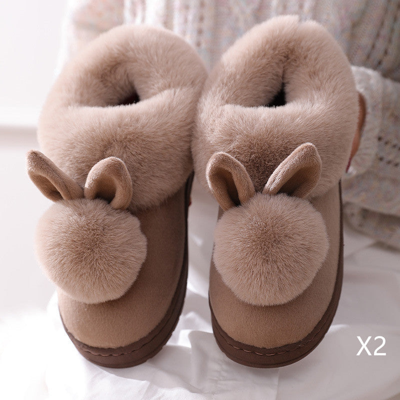 Autumn Winter Women’s Cotton Slippers - Daily Goods