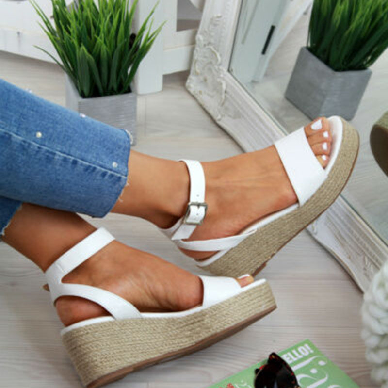 Women’s Summer Platform Sandals – Low Top Wedge Heel - Daily Goods