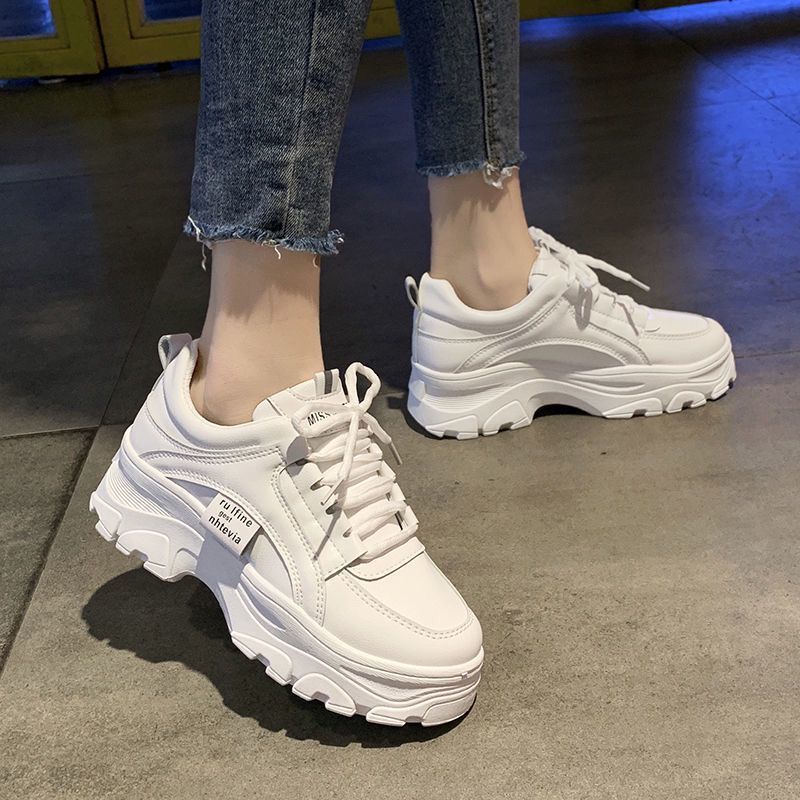 Thick Bottom Casual Lace-Up Shoes - Daily Goods