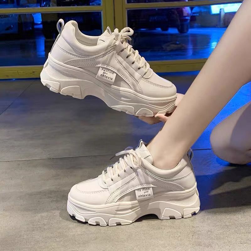 Thick Bottom Casual Lace-Up Shoes - Daily Goods