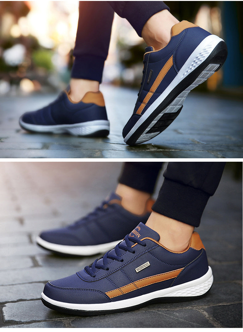 Casual Shoe Italian Breathable Leisure Male Sneakers Non-slip Footwear Men Vulcanized Shoes - Daily Goods