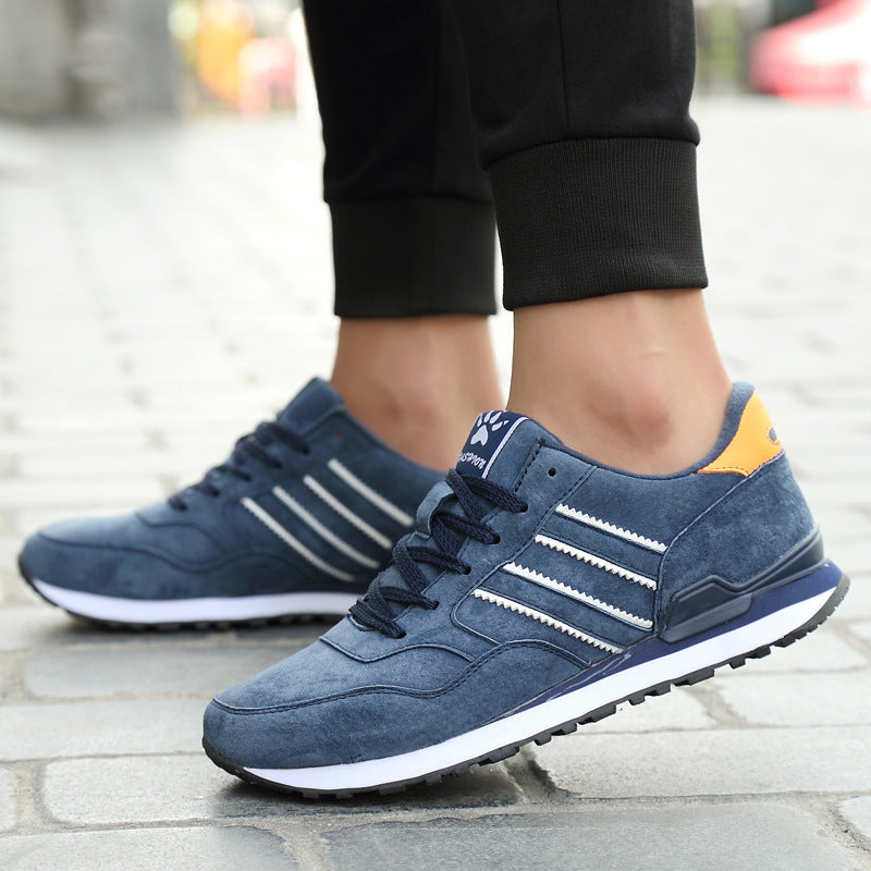 Leather sneakers men casual shoes students - Daily Goods