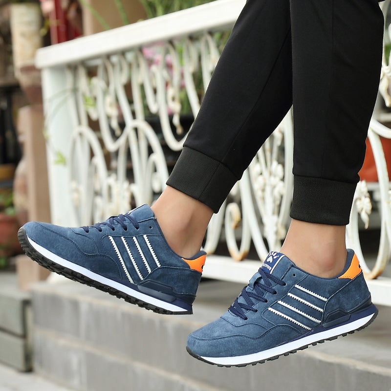 Leather sneakers men casual shoes students - Daily Goods