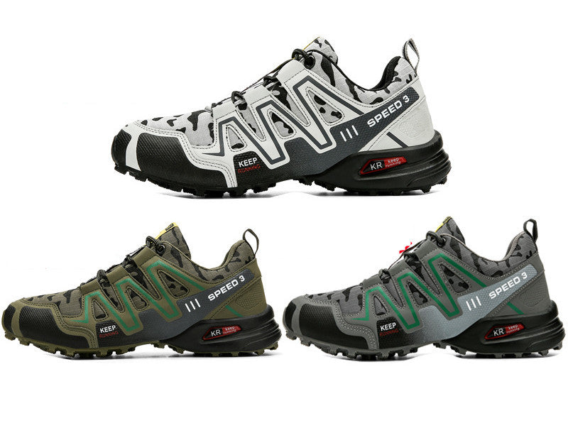 Men Hiking Shoes Climbing Male Sports Shoes Work Safety Toe Tactical Non-Slip Durable Trekking Sneakers Mens Footwear - Daily Goods