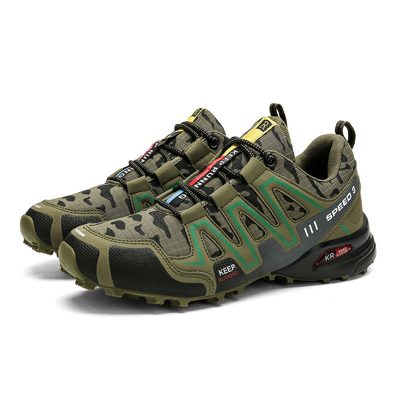 Men Hiking Shoes Climbing Male Sports Shoes Work Safety Toe Tactical Non-Slip Durable Trekking Sneakers Mens Footwear - Daily Goods
