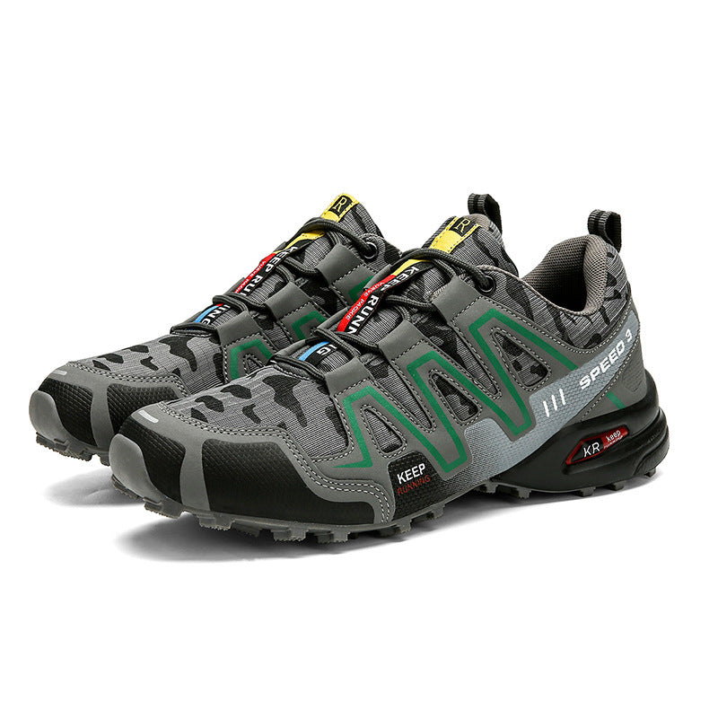 Men Hiking Shoes Climbing Male Sports Shoes Work Safety Toe Tactical Non-Slip Durable Trekking Sneakers Mens Footwear - Daily Goods