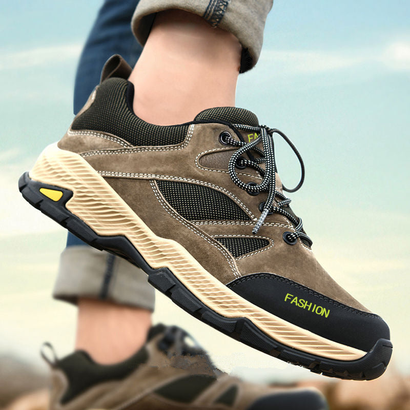 Lace-up Sneakers For Men Casual Breathable Outdoor Hiking Running Sports Shoes - Daily Goods