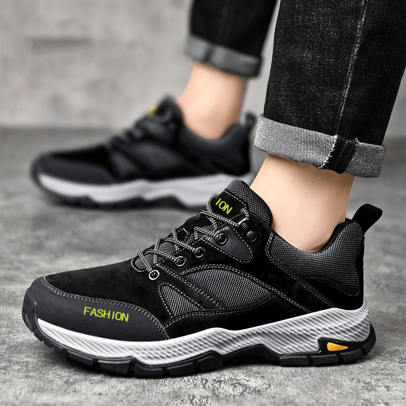 Lace-up Sneakers For Men Casual Breathable Outdoor Hiking Running Sports Shoes - Daily Goods