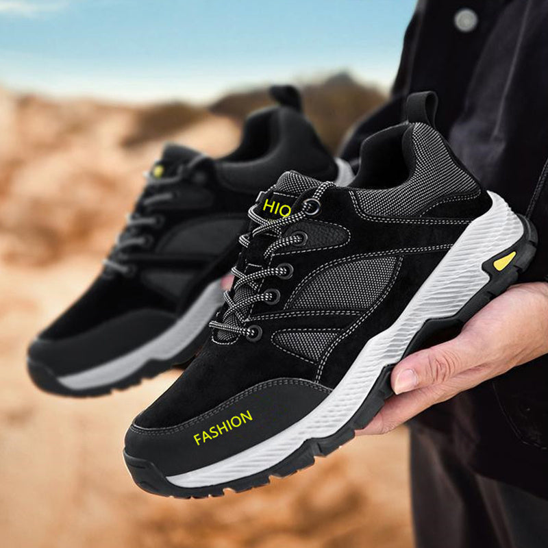 Lace-up Sneakers For Men Casual Breathable Outdoor Hiking Running Sports Shoes - Daily Goods