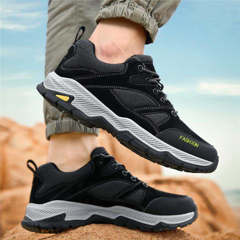 Lace-up Sneakers For Men Casual Breathable Outdoor Hiking Running Sports Shoes - Daily Goods