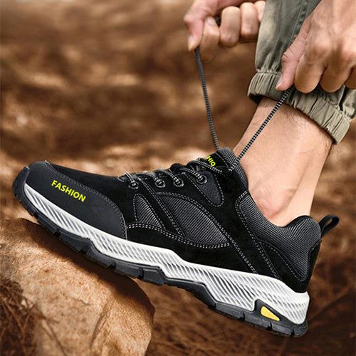 Lace-up Sneakers For Men Casual Breathable Outdoor Hiking Running Sports Shoes - Daily Goods