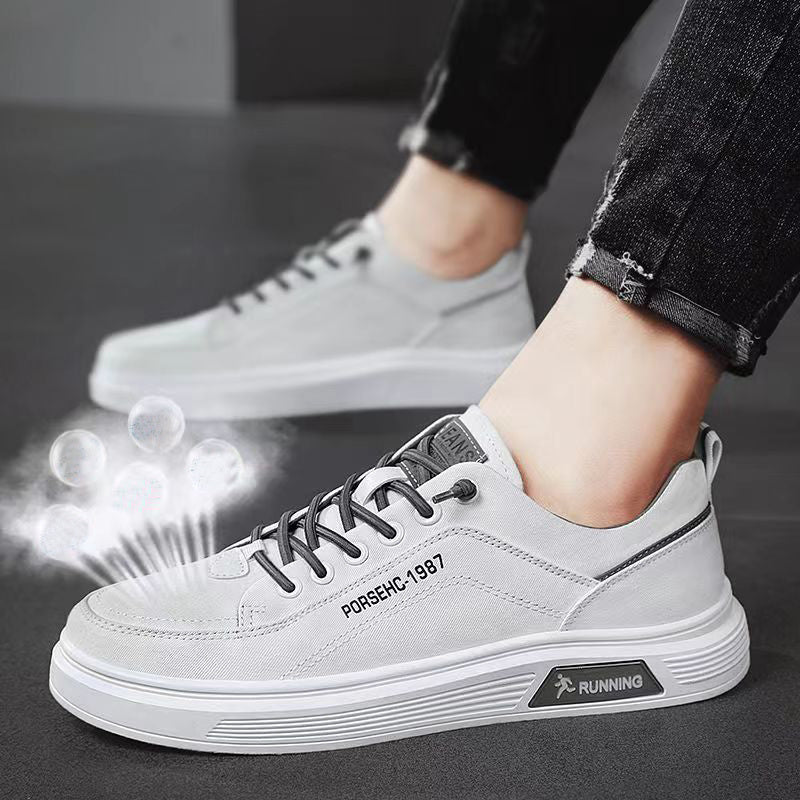 Fashion Canvas Flats Shoes Casual Versatile Breathable Walking Sports Shoes Low-top Sneakers For Men - Daily Goods
