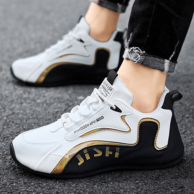 Fashion Colorblock Lace-up Sneakers For Men Breathable Low-top Dad Shoes Running Walking Sports Shoes - Daily Goods