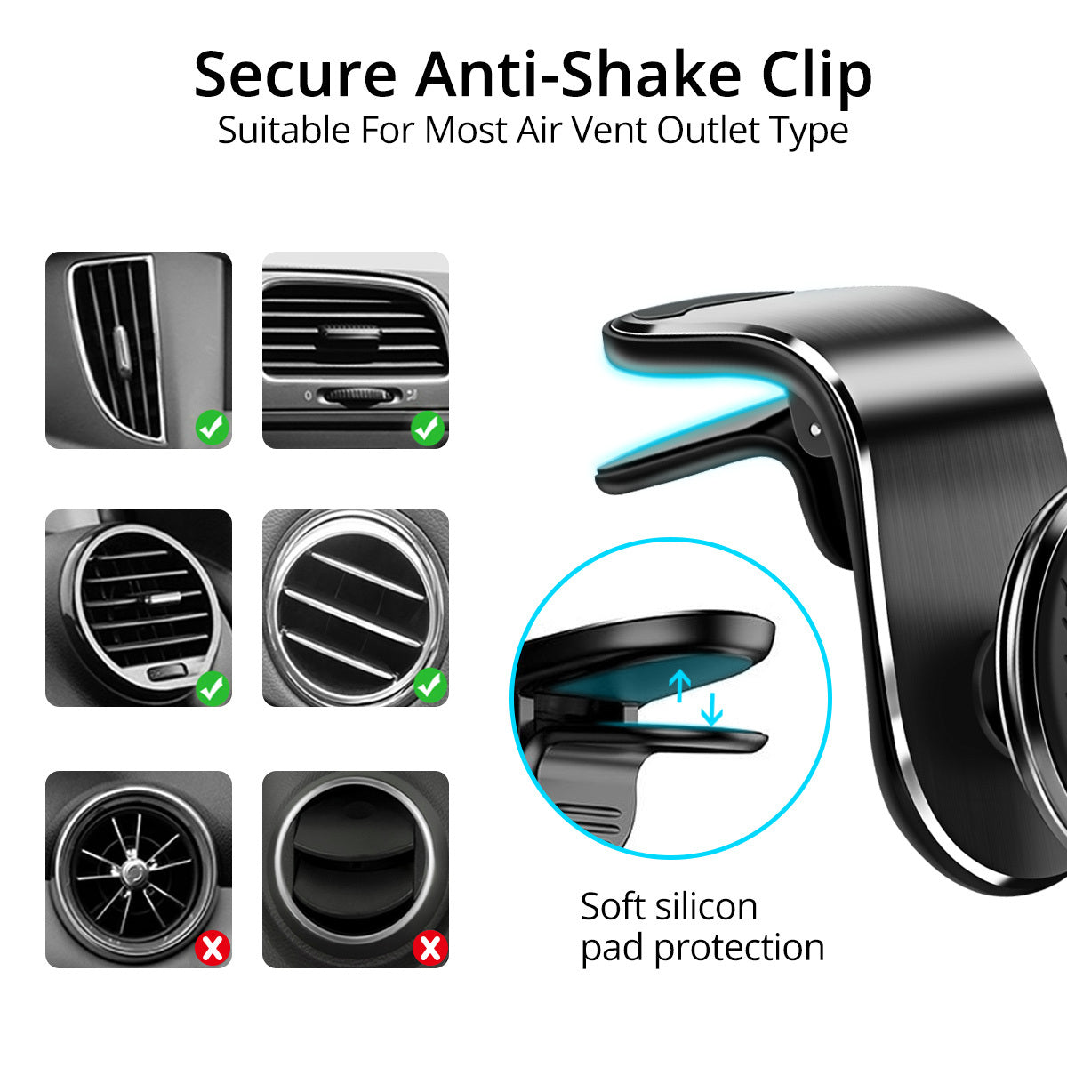 360° Rotatable Adjustable Magnetic Patch for car Dashboard – Super Strong Force, High-Quality Material - Daily Goods