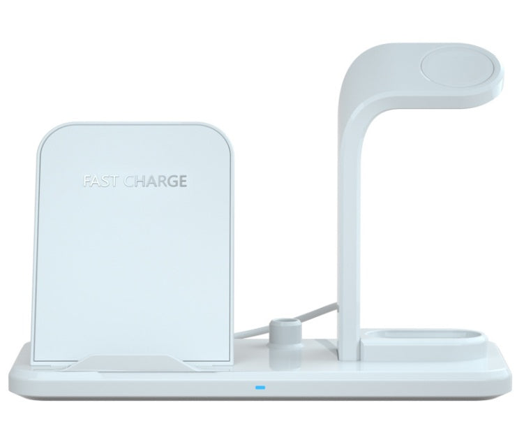 Wireless Charger Bracket – 10W Fast Charging with USB & Headphone Output, Black & White - Daily Goods