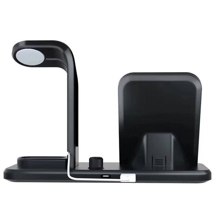 Wireless Charger Bracket – 10W Fast Charging with USB & Headphone Output, Black & White - Daily Goods