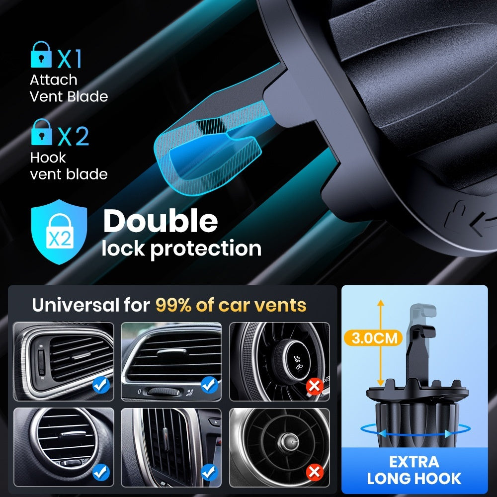 Car Phone Stand – Multi-Style Brackets for Windshield, Air Outlet & Dashboard - Daily Goods