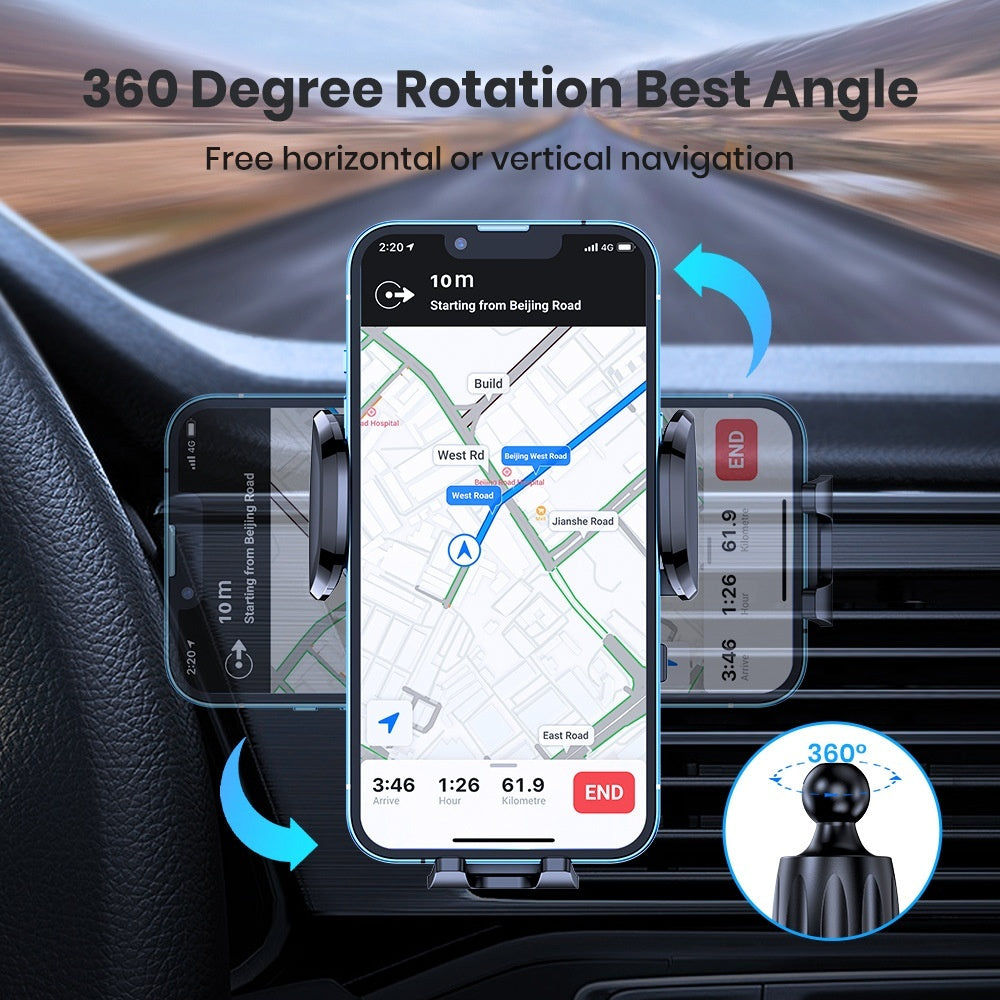 Car Phone Stand – Multi-Style Brackets for Windshield, Air Outlet & Dashboard - Daily Goods