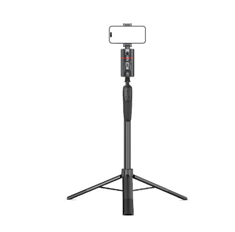 360° Rotatable Phone Stabilizer with Dual Fill Lights & Tripod – Universal, Black - Daily Goods