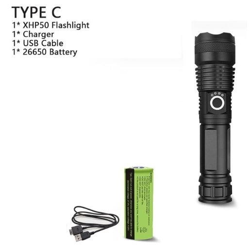 XHP70.2 Powerful Usb Led Flashlight - Daily Goods