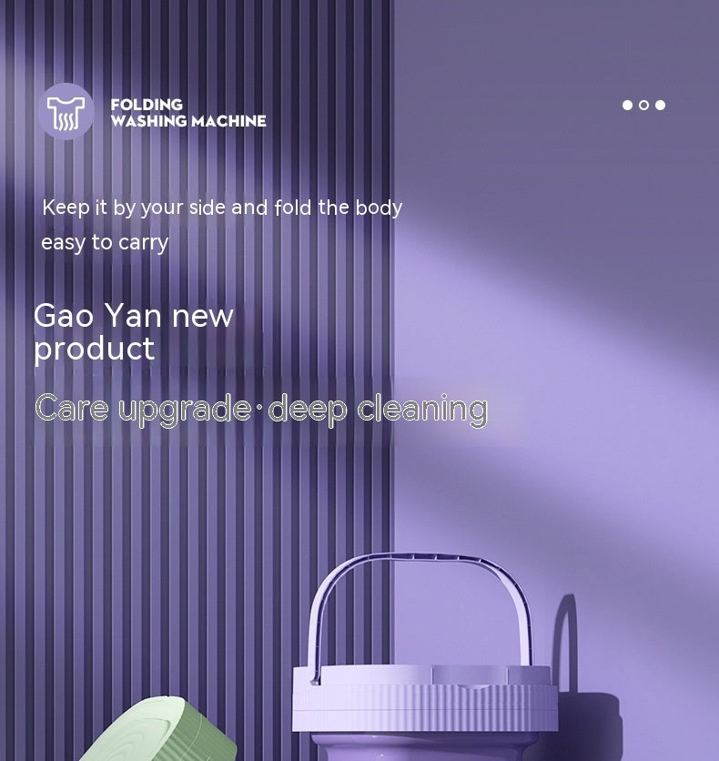 Plastic Folding Washing Machine Automatic Washing Clothes Dormitory Washing Integrated - Daily Goods