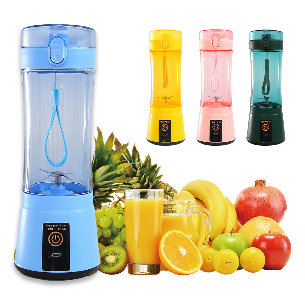 Portable Electric Fruit Juicer Wireless USB Rechargeable Mini Mixer Multifunction Summer Smoothie Blender Machine Kitchen Supplies - Daily Goods