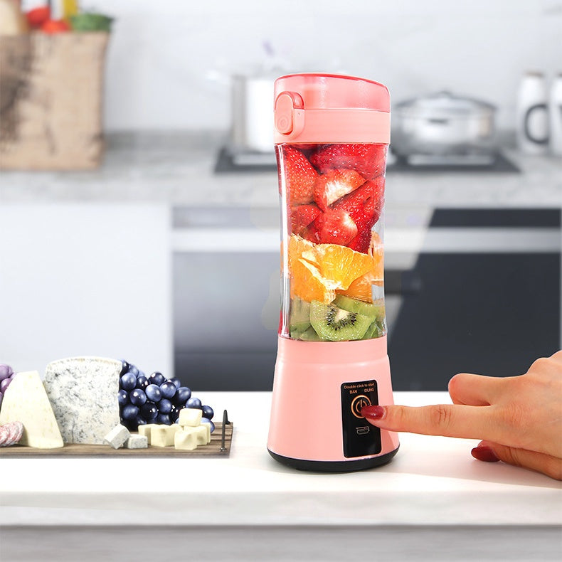 Portable Electric Fruit Juicer Wireless USB Rechargeable Mini Mixer Multifunction Summer Smoothie Blender Machine Kitchen Supplies - Daily Goods