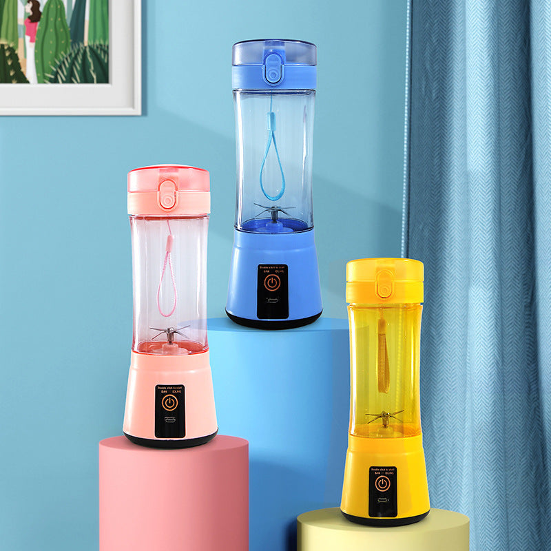 Portable Electric Fruit Juicer Wireless USB Rechargeable Mini Mixer Multifunction Summer Smoothie Blender Machine Kitchen Supplies - Daily Goods