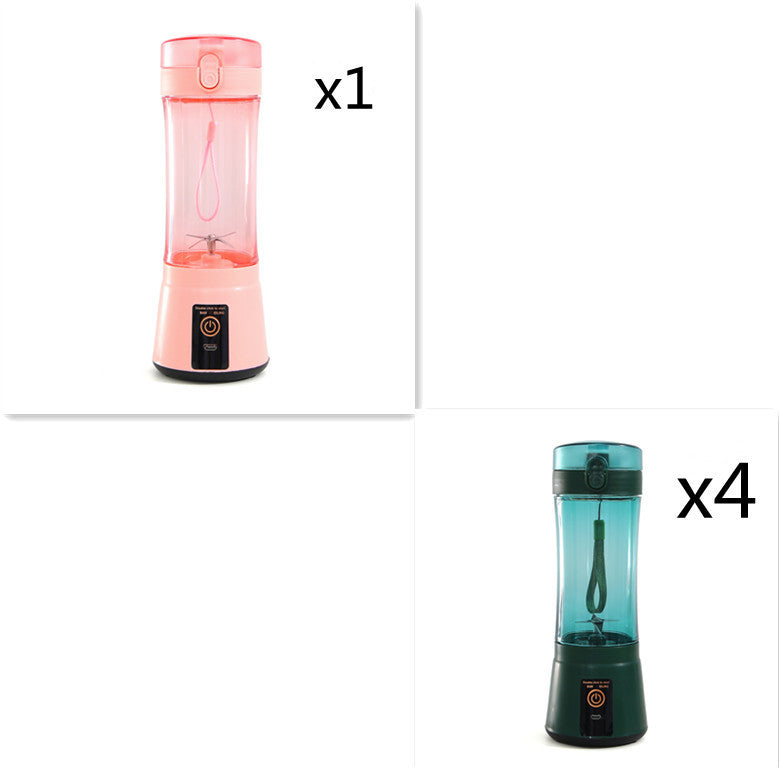 Portable Electric Fruit Juicer Wireless USB Rechargeable Mini Mixer Multifunction Summer Smoothie Blender Machine Kitchen Supplies - Daily Goods