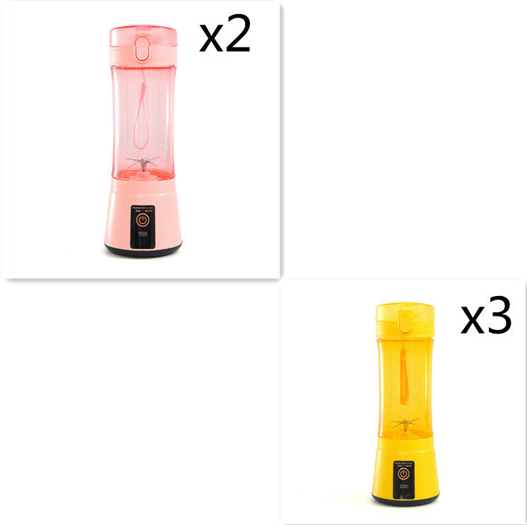 Portable Electric Fruit Juicer Wireless USB Rechargeable Mini Mixer Multifunction Summer Smoothie Blender Machine Kitchen Supplies - Daily Goods