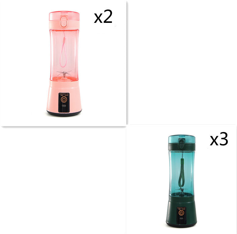 Portable Electric Fruit Juicer Wireless USB Rechargeable Mini Mixer Multifunction Summer Smoothie Blender Machine Kitchen Supplies - Daily Goods
