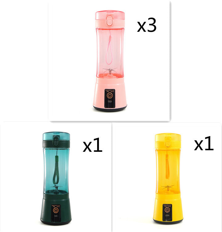 Portable Electric Fruit Juicer Wireless USB Rechargeable Mini Mixer Multifunction Summer Smoothie Blender Machine Kitchen Supplies - Daily Goods