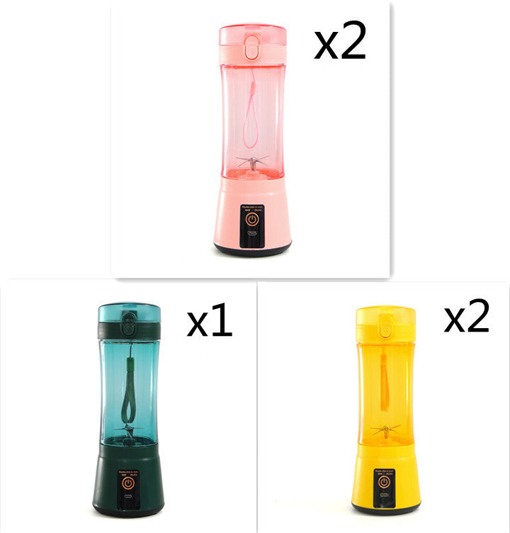 Portable Electric Fruit Juicer Wireless USB Rechargeable Mini Mixer Multifunction Summer Smoothie Blender Machine Kitchen Supplies - Daily Goods