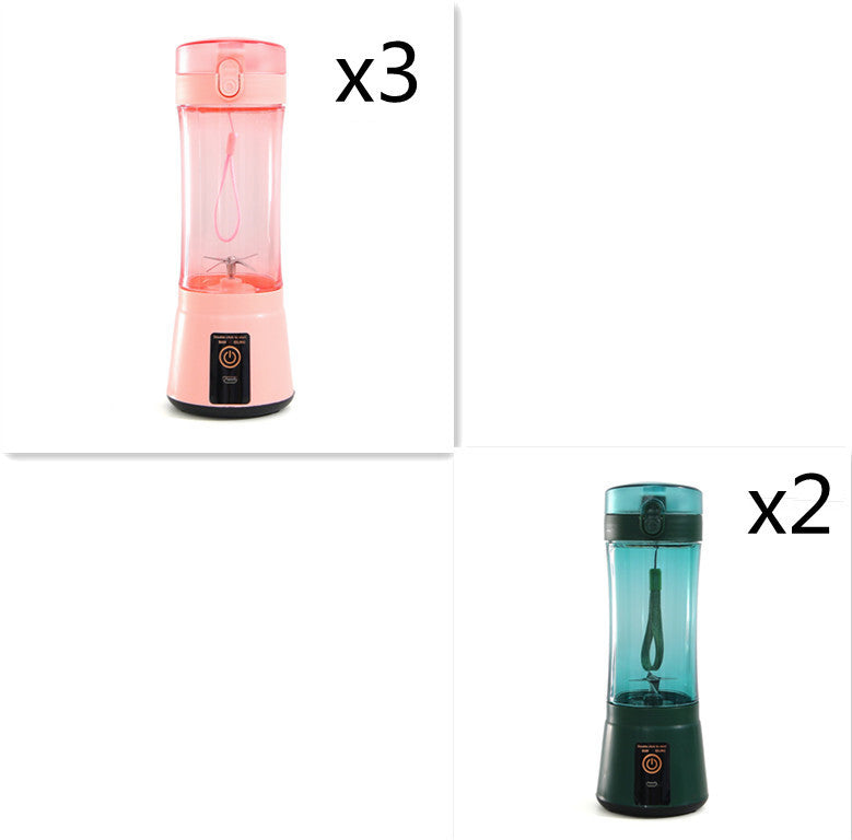 Portable Electric Fruit Juicer Wireless USB Rechargeable Mini Mixer Multifunction Summer Smoothie Blender Machine Kitchen Supplies - Daily Goods