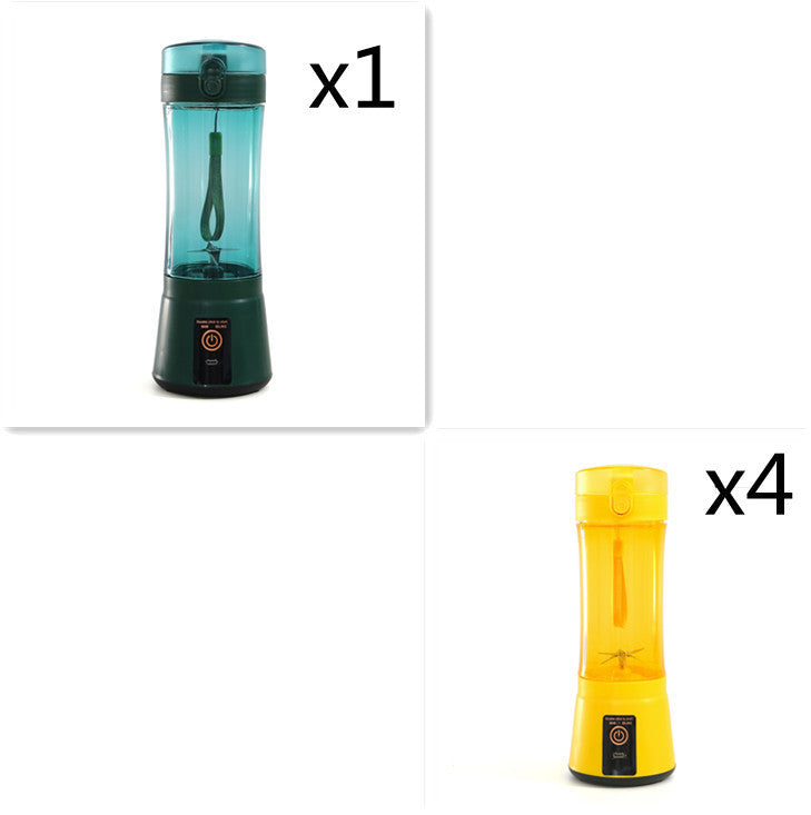 Portable Electric Fruit Juicer Wireless USB Rechargeable Mini Mixer Multifunction Summer Smoothie Blender Machine Kitchen Supplies - Daily Goods