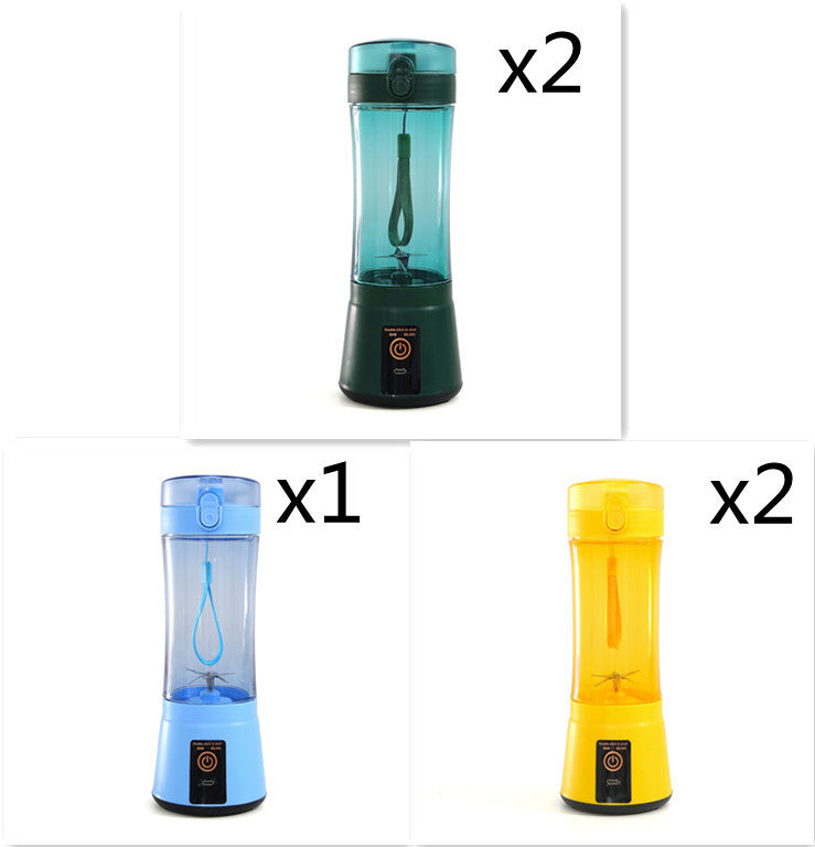 Portable Electric Fruit Juicer Wireless USB Rechargeable Mini Mixer Multifunction Summer Smoothie Blender Machine Kitchen Supplies - Daily Goods