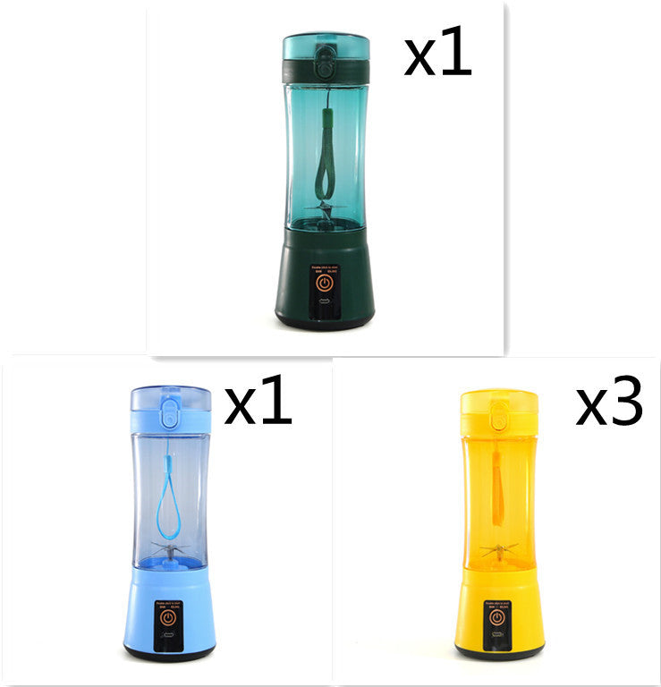 Portable Electric Fruit Juicer Wireless USB Rechargeable Mini Mixer Multifunction Summer Smoothie Blender Machine Kitchen Supplies - Daily Goods