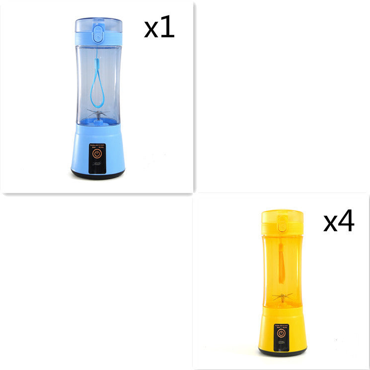 Portable Electric Fruit Juicer Wireless USB Rechargeable Mini Mixer Multifunction Summer Smoothie Blender Machine Kitchen Supplies - Daily Goods