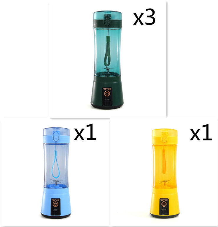 Portable Electric Fruit Juicer Wireless USB Rechargeable Mini Mixer Multifunction Summer Smoothie Blender Machine Kitchen Supplies - Daily Goods