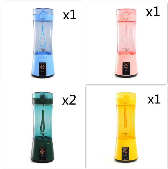 Portable Electric Fruit Juicer Wireless USB Rechargeable Mini Mixer Multifunction Summer Smoothie Blender Machine Kitchen Supplies - Daily Goods