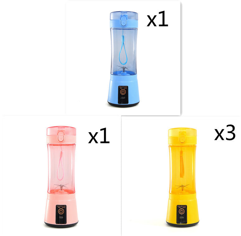 Portable Electric Fruit Juicer Wireless USB Rechargeable Mini Mixer Multifunction Summer Smoothie Blender Machine Kitchen Supplies - Daily Goods