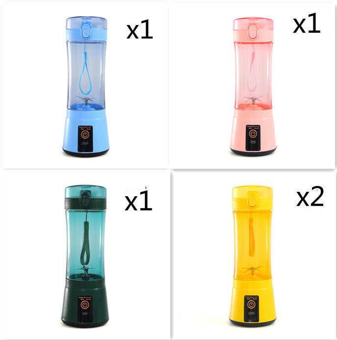 Portable Electric Fruit Juicer Wireless USB Rechargeable Mini Mixer Multifunction Summer Smoothie Blender Machine Kitchen Supplies - Daily Goods